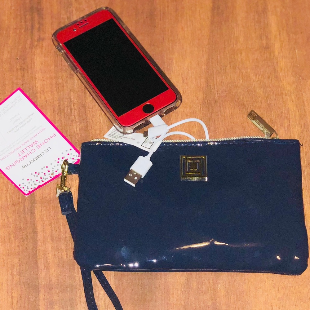 Super cute Liz Claiborne phone charging wallet